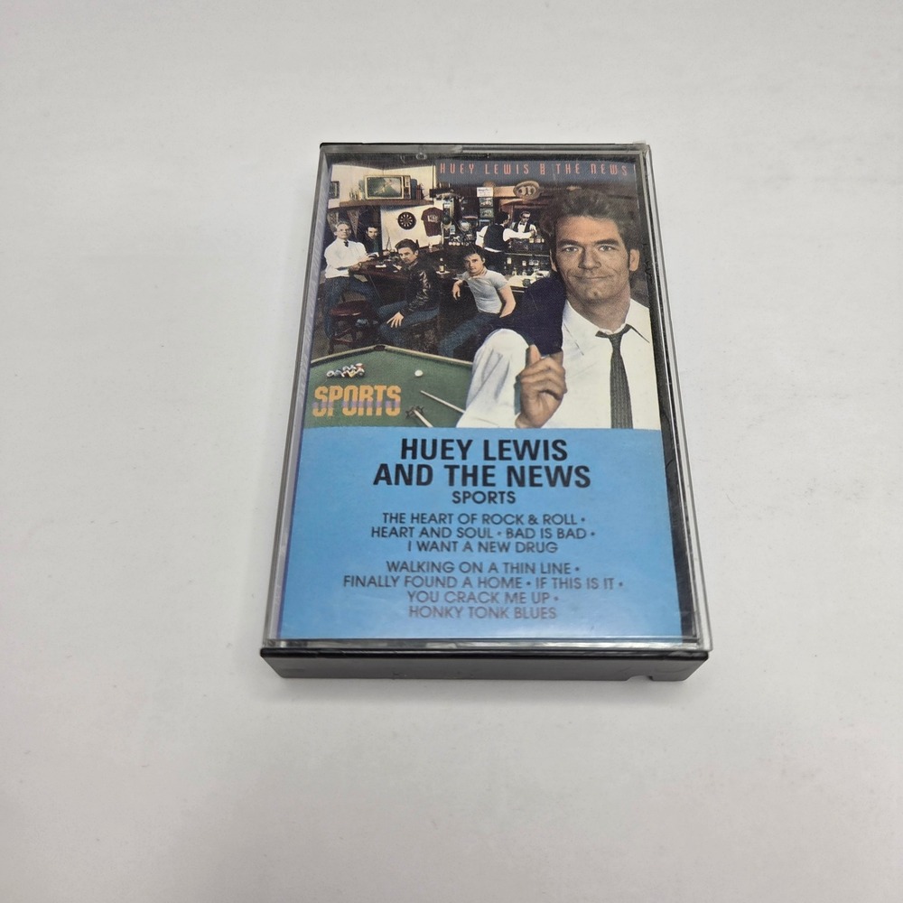 Huey Lewis And The News Sports Cassette Tape 1983 Vintage Rock I Want A New Drug